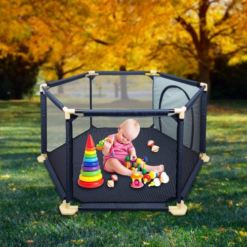 Imagen 8 de 10 de Corral Plegable C/ Puerta Corralito Pelotero Bebé + 1regalo