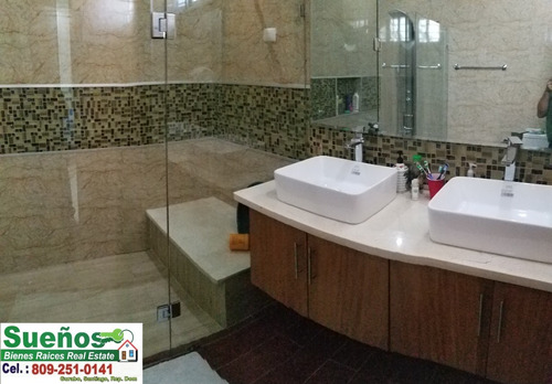 Imagen 22 de 30 de Sueños Bienes Raíces Real Estate Cod:2250 Vende Preciosa Casa Con Piscina En Urb: Don José María, Gurabo, Santiago, Rep. Dom.