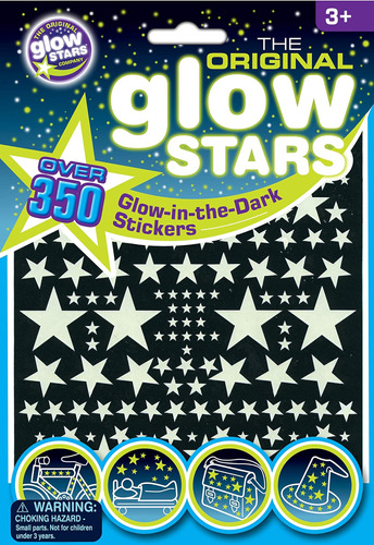 The Original Glowstars 350+ Estrellas Que Brillan En La Oscu