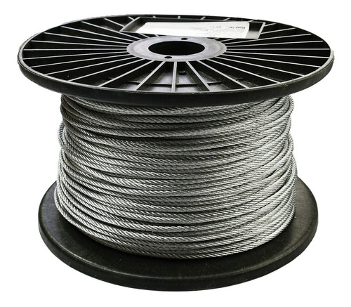 Imagen 1 de 5 de Cable Guaya En Acero Galvanizado De 1/8 (3.18mm) 7x7 150 Mts