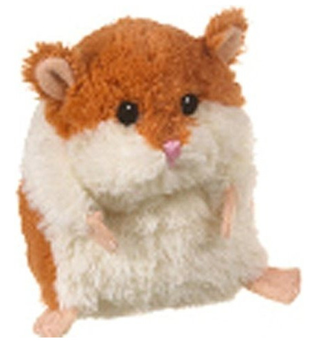 Brown Y White Plush Lil Hamster De Ganz