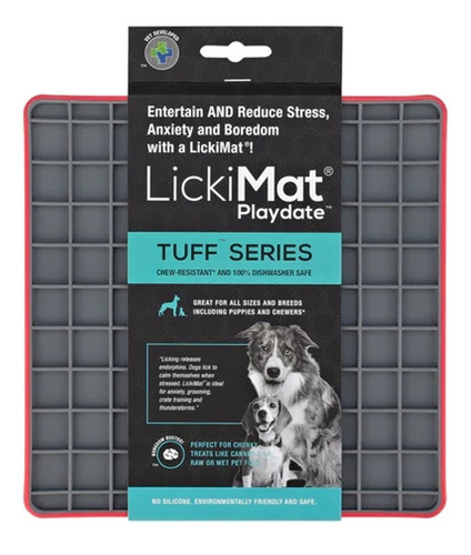 Imagen 3 de 6 de Lickimat Tuff Playdate Alfombra De Lamer Perros