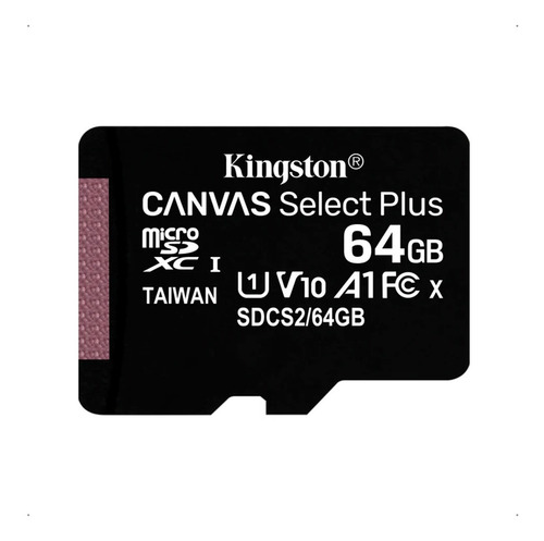 Cartão De Memória Kingston 64gb Lacrado Canvas  Select Plus 