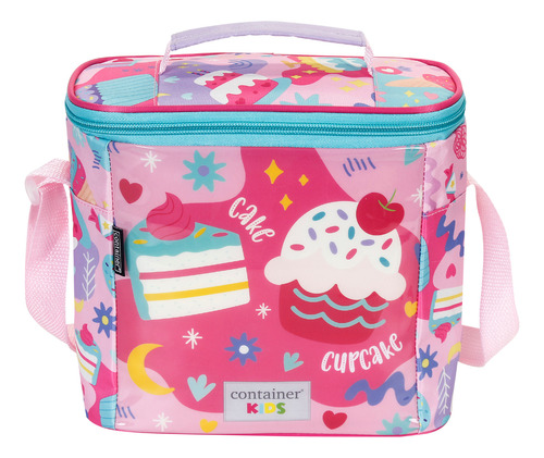 Lancheira Infantil Soft Container Kids Doces Rosa Dermiwil