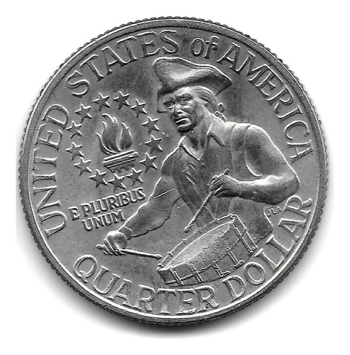 Estados Unidos 1/4 De Dólar Bicentenario 1776 1976 - S/c-