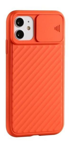 Carcasa Silicona Con Protector Cámara Para iPhone 12 Mini