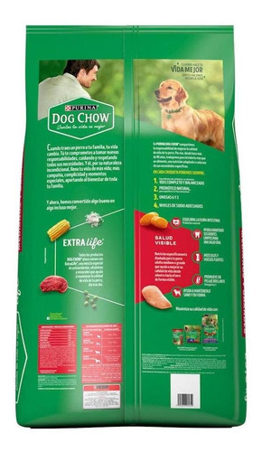 Imagen 3 de 4 de Alimento Para Perro Adulto Dog Chow Razas Med Y Gdes 25kg.
