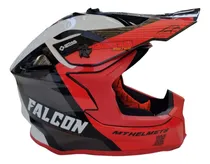 Comprar Casco Cross Mt Falcon Warrior Rojo