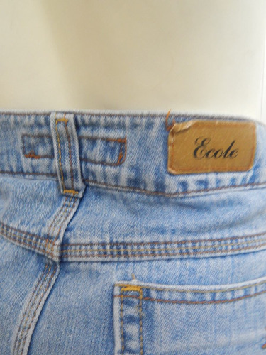 Pollera De Jeans Celeste Ecole