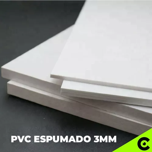 PLANCHA PVC ESPUMADO BLANCO 3MM 60CM X 80CM