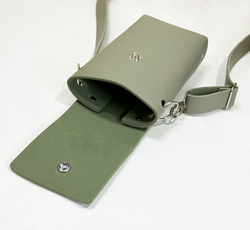 Imagen 3 de 7 de Cartera Porta Celular Bandolera Morral Mini Bag Eco Cuero Pu