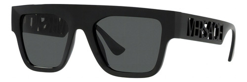 Gafas De Sol Versace Ve4430 Hombre Originales Color Gris Oscuro Color Del Armazón Negro