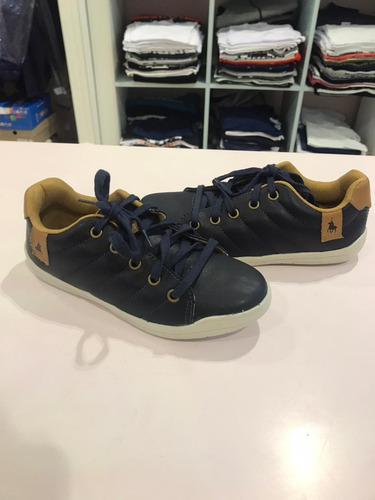 Tênis Polo Menino Infantil Azul Marinho C/ Cadarço
