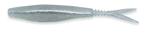 Isca Soft Pesca Pure Strike Shad 13cm - C/ 6un Cor Silver Pearl