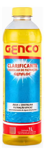 Clarificante Auxiliar De Filtração Genco Genfloc Piscina 1l