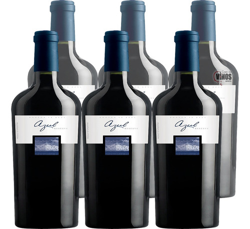 Vino La Azul Reserva Malbec Cabernet Caja X6 Unidades