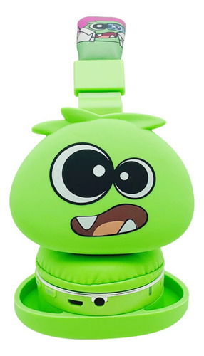 Fone De Ouvido Headphone Sem Fio Jellie Monsters Lc868 Xtrad Cor Verde
