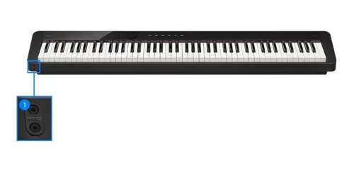 Piano Digital Casio Privia PX-S1100 Branco Kit Completo - Super Sonora