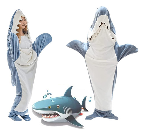 Shark Blanket - 2023 Nueva Manta De Tiburón Con Capucha Para