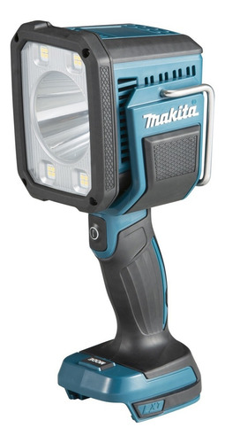 Linterna LED reflectante Dml812 de 18 V con batería Makita, linterna azul turquesa, luz blanca