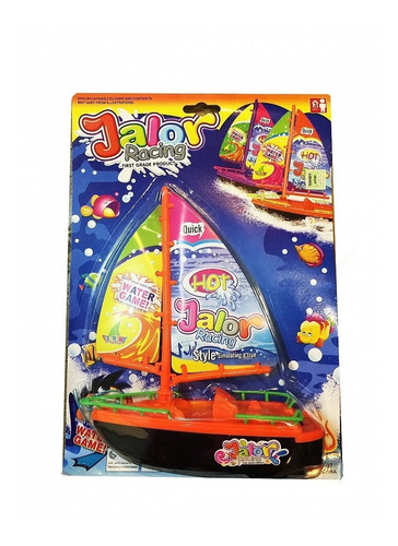 Velero Barco A Pila Para Jugar En El Agua 18 Cm En Blister