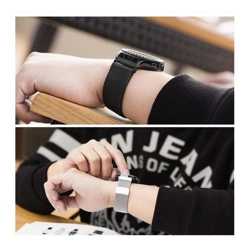 Pulseira Metal Para Amazfit Gtr 47mm Pinos Troca Fácil Cor Prata Largura Da Pulseira 22 Mm