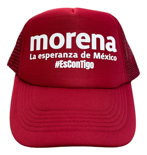 Gorra Morena La Esperanza De Mexico Economica Trucker 