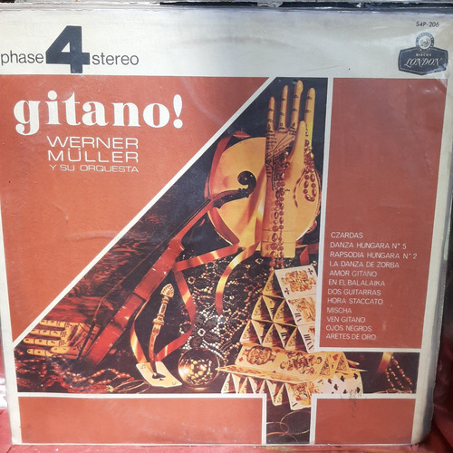 Vinilo Werner Muller Su Orquesta Gitano O2