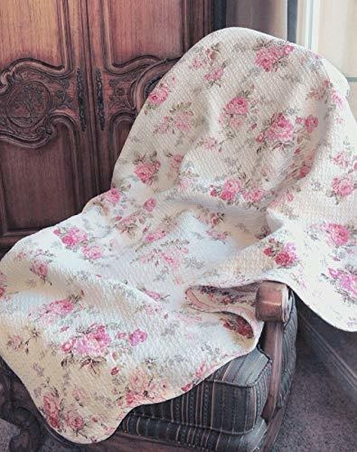 Cozy Line Home Fashions Josephine Spring Peony Pink Ivory E