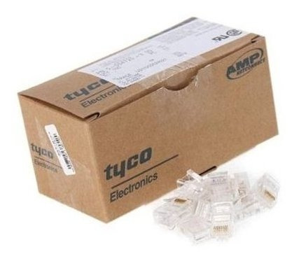 Red Ethernet Amp Tyco No Blindado Cat5e Rj45 Modular Conecto