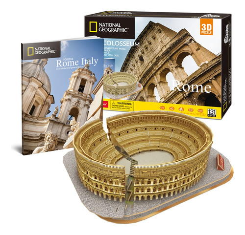 Cubic Fun Rompecabeza Puzzle 3d El Coliseo Roma 131 Piezas