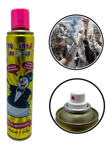 Espuma De Carnaval Espuminha Spray Neve Artificial Promocão