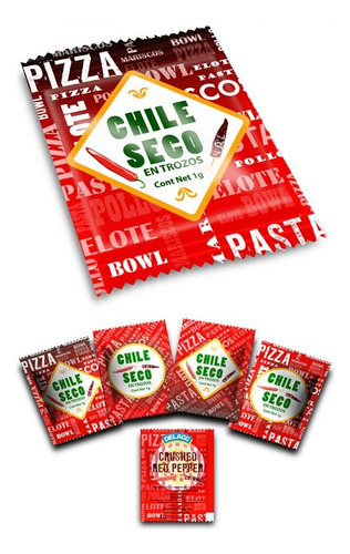 Chile Seco Para Pizza Delagg 1g Caja/1000 Sobres