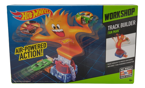 Hot Wheels Workshop Track Builder Fan Man Cerrado 2014