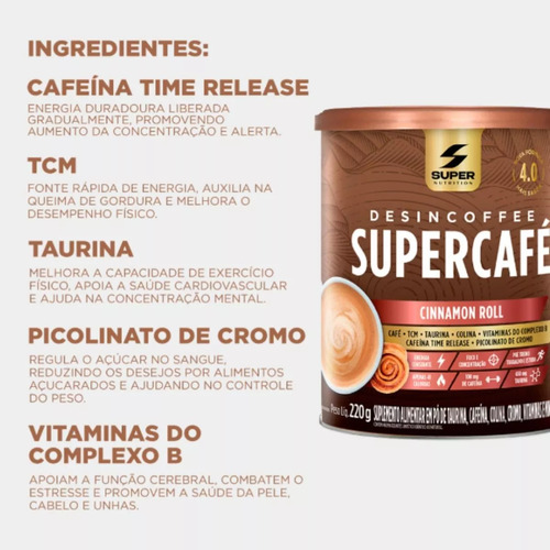 Desincoffee Supercafé Cinnamon Roll 14 Sachês