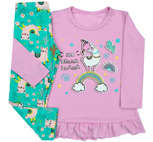 Imagem 1 de 6 de Kit 3 Conjunto Infantil Meia Estação Roupa Menina Oferta