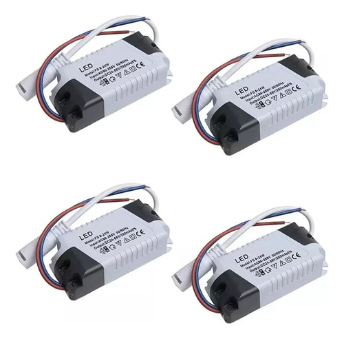 Balastro Transformador Driver Para Lampara Led 8-24w 10 Pcs