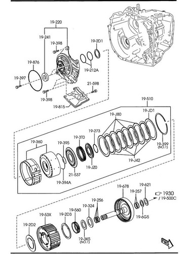 Imagen 1 de 1 de Conjunto De Engranaje De Caja Para Cx7