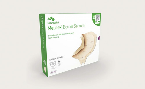 Parche Mepilex Borde Sacrum Siliconado 16x20 Una Pieza Llaga