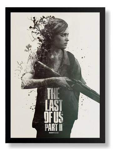 Pôster Quadro The Last Of Us Moldura 33x43cm#12