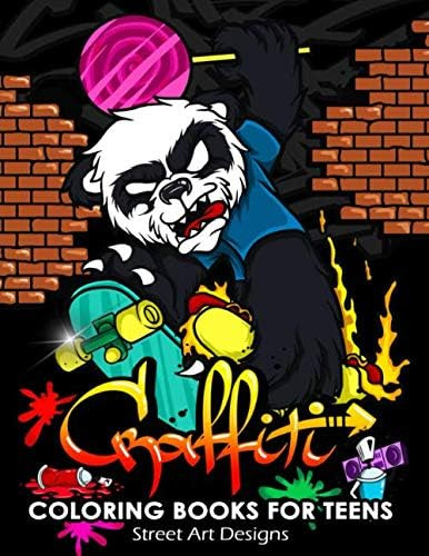 Libro: Graffiti Coloring Book For Teens: An Adults Coloring 