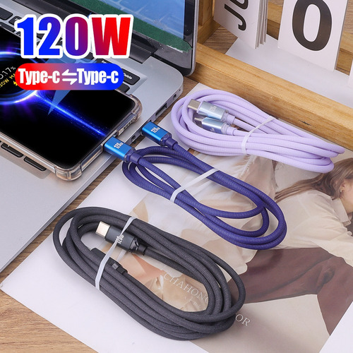 Cabo Tipo C A C De 120 W Para Carregamento Rápido Huawei Do