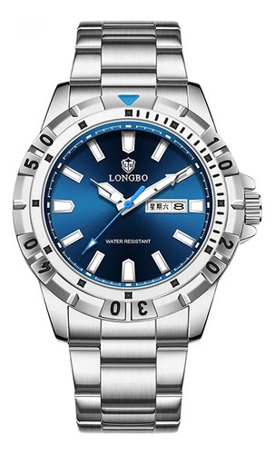 Relógio Masculino Longbo 83819 Quartzo Duplo Calendário