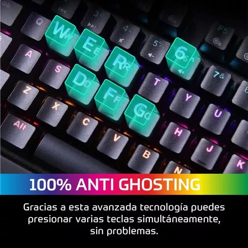 ciciglow Teclado mecânico para jogos com fio, 67 teclas RGB