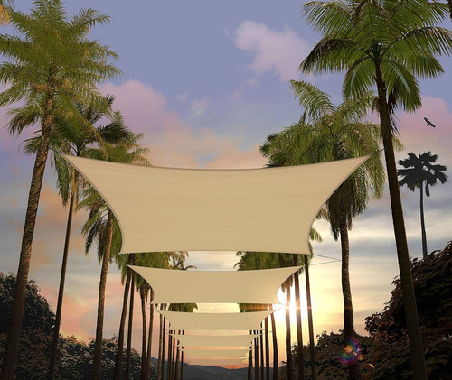 Malla Sombra Lona Toldo Rectangular Bloqueo Uv 3m X 4.8m