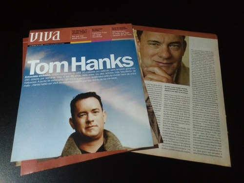 Tom Hanks * Tapa Y Nota Revista Viva * 2002