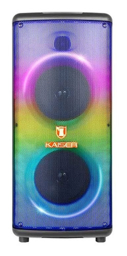 Bafle Kaiser® 2x6.5  Ksw-2066 Bt Usb Ksr-link Led Recargable