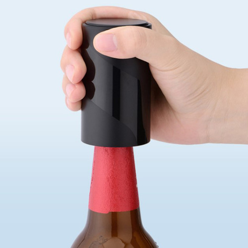 Automatic Beer Bottle Opener Push Down Lid Quick Open Magnet