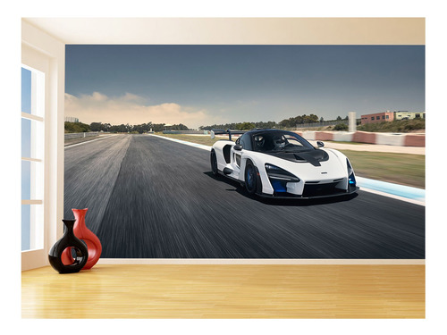 Adesivo De Parede Carro Mclaren Pista Sport 9,5m² Car295