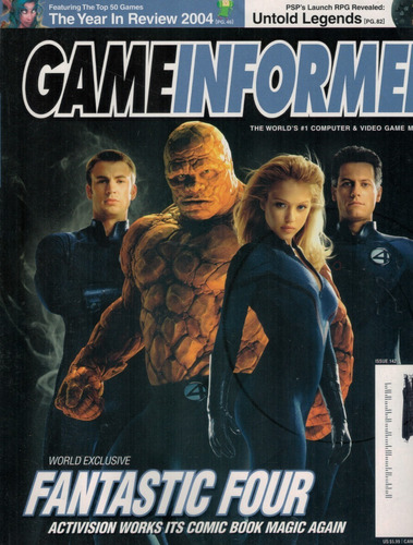 Revista Game Informer: Quarteto Fantástico / Chris Evans